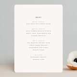 "Modern Initials" - Menus in Buttercream by Lori Wemple - Front