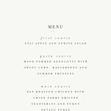 "Modern Initials" - Menus in Buttercream by Lori Wemple - Detail