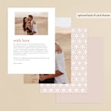 "Sawyer" - Menus in Cloisonné by Melanie Kosuge - Back of Card Options