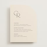"Edge" - Menus in Linen by Kelly Schmidt - Front