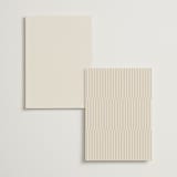 "Edge" - Menus in Linen by Kelly Schmidt - Back of Card Options