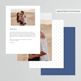 "Calcutta Stamp" - Menus in Azure by Oma N. Ramkhelawan - Back of Card Options