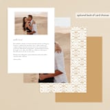 "Ornate Monogram" - Menus in Faux Gold by Kristen Smith - Back of Card Options