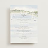 "Bristol" - Menus in Aqua by Jennifer Wick - Front