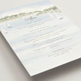 "Bristol" - Menus in Aqua by Jennifer Wick - Detail