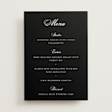 "Chic Union" - Menus in Mystic Raven by Cass Loh - Front