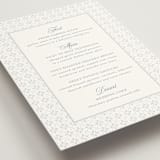 "Coastal Charm" - Menus in Dusty Blue by Jennifer Postorino - Detail