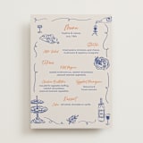 "Bon Appetit" - Menus in Blueberry by Elly - Front