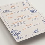 "Bon Appetit" - Menus in Blueberry by Elly - Detail