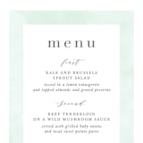 "Caliza" - Menus in Seafoam by Lauren Chism - Detail