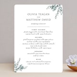 "Fresh Sage" - Menus in Olive by Christie Kelly - Front