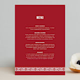 "Double Happiness Seal" - Menus in Carmine by Lori James - Front