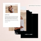 "Urban" - Menus in Onyx by Lori Wemple - Back of Card Options