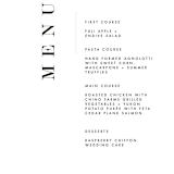 "Urban" - Menus in Onyx by Lori Wemple - Detail