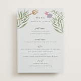 "Part Of Your World from Disney's Little Mermaid" - Menus in Sea by Alethea and Ruth - Front