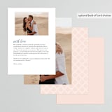 "Chic Gala" - Menus in Cotton Candy by Kimberly FitzSimons - Back of Card Options