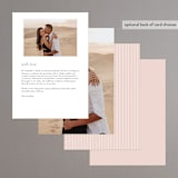 "Elegant Lace" - Menus in Blush by Hooray Creative - Back of Card Options