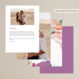 "Abstract Florals" - Menus in Bouquet by Maria Hilas-Louie - Back of Card Options