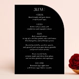 "Black-Tie" - Menus in Noir by Benita Crandall - Front