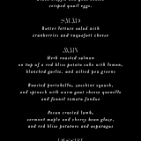 "Black-Tie" - Menus in Noir by Benita Crandall - Detail