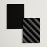 "Bold Elegance" - Menus in Snow by Katherine Moynagh - Back of Card Options