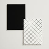 "the script" - Menus in Tuxedo by Genna Blackburn - Back of Card Options
