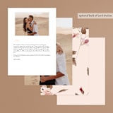 "Vision of Love" - Menus in First Kiss by Design Lotus - Back of Card Options