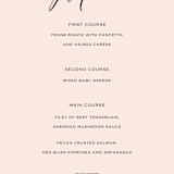 "Vision of Love" - Menus in First Kiss by Design Lotus - Detail