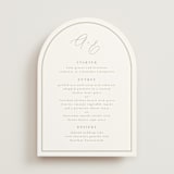 "Amelia" - Menus in Olive by Kristie Kern - Front