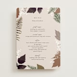"Autumnal" - Menus in Natural by Alethea and Ruth - Front