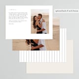 "Everlasting" - Menus in Cotton by FRANI - Back of Card Options