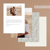 "Cadence" - Menus in Ivory by Jennifer Wick - Back of Card Options