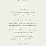 "Cadence" - Menus in Ivory by Jennifer Wick - Detail