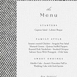 "Elegant Ethno" - Menus in Noir by FRANI - Detail