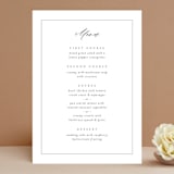 "Minimalist Photo" - Menus in Ivory by Nicole Walsh - Front