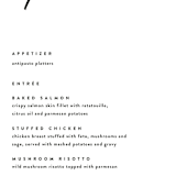 "Allure" - Menus in Cloud by JoAnn Jinks - Detail