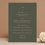 "Simple Type" - Menus in Olive Branch by Stacey Meacham - Front