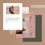 "Simple Type" - Menus in Olive Branch by Stacey Meacham - Back of Card Options