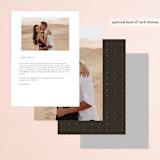 "Show" - Menus in Dove Gray by Up Up Creative - Back of Card Options