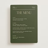 "Martini" - Menus in Olive by Pixel and Hank - Front