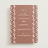 "Charleston" - Menus in Blush by Megan Davis - Front