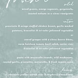 "Seaside" - Menus in Seaglass by Rebecca Durflinger - Detail