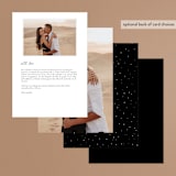 "A formal request" - Menus in Jet by Lea Delaveris - Back of Card Options