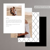 "Symphony" - Menus in Pearl by Jackie Mangiolino - Back of Card Options