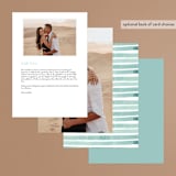 "Tidal Stripe" - Menus in Sky by Katharine Watson - Back of Card Options