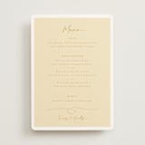 "Ink scribble" - Menus in Honey by Adelyn T. - Front