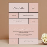"Modern Squares" - Menus in Flamingo by FRANI - Front