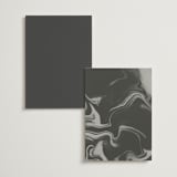 "marbled agate" - Menus in Iron by Kimberley Henze - Back of Card Options