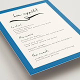 "Swirl Frame" - Menus in Cobalt by mo kelley - Detail