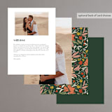 "Bridal Bouquet" - Menus in Verde by Kindred Fields - Back of Card Options